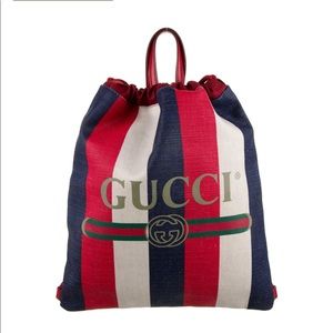 Gucci Sylvie Stripe Backpack 2018 Collection